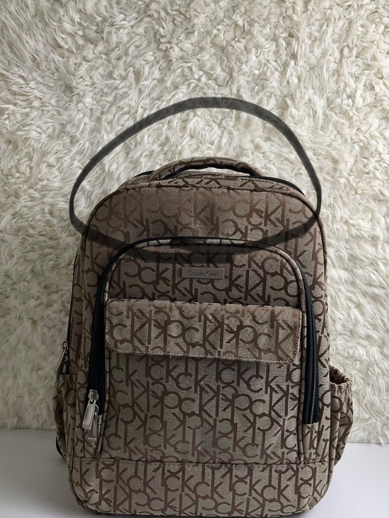 CALVIN KLEIN HUDSON MONOGRAM TAN BACKPACK! main image 5